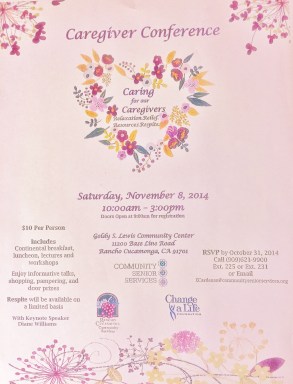 Caregivers Conference Blog Post